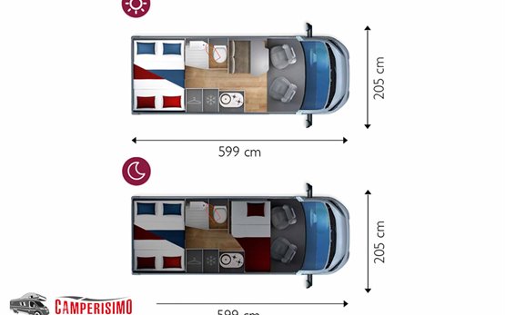 Alquiler de autocaravana Giottiline PLA Sienna 330 - Exterior